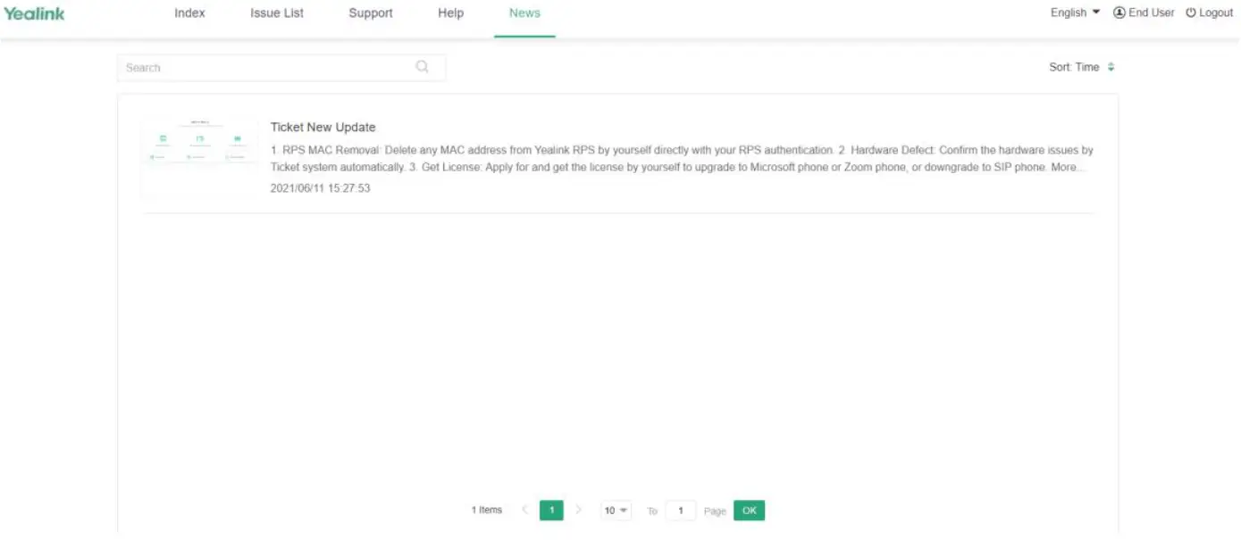 Yealink 300628 Ticket Releases the launch - Figure 5