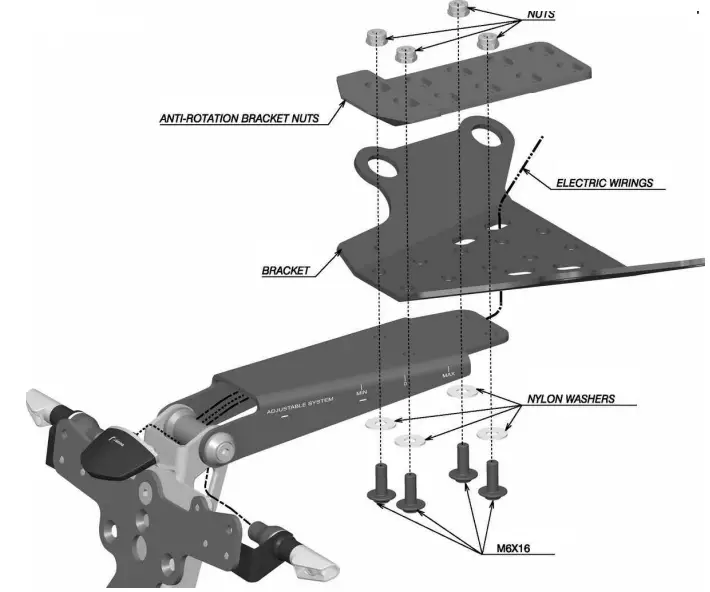 rizoma PT517 Fox Plate Holder Kit Ducati Monster-FIG13