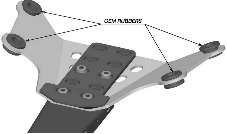 rizoma PT517 Fox Plate Holder Kit Ducati Monster-FIG14