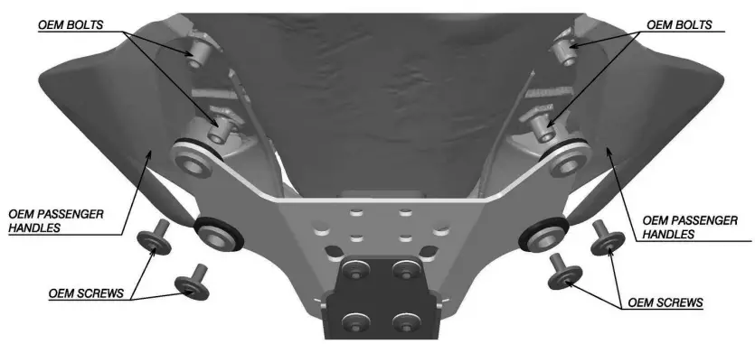 rizoma PT517 Fox Plate Holder Kit Ducati Monster-FIG16