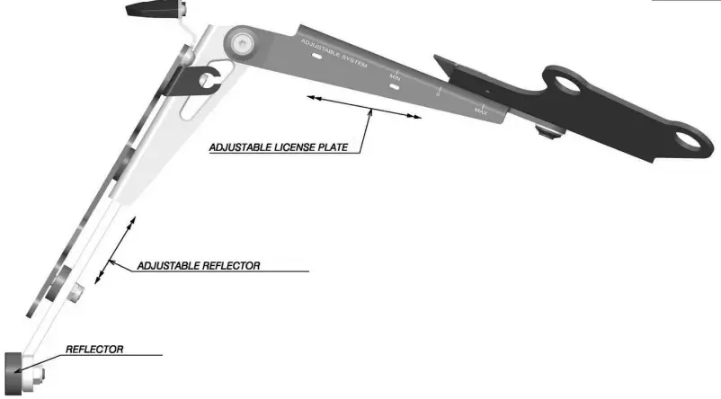 rizoma PT517 Fox Plate Holder Kit Ducati Monster-FIG17