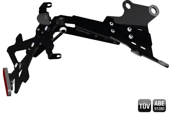 rizoma PT517 Fox Plate Holder Kit Ducati Monster-FIG2