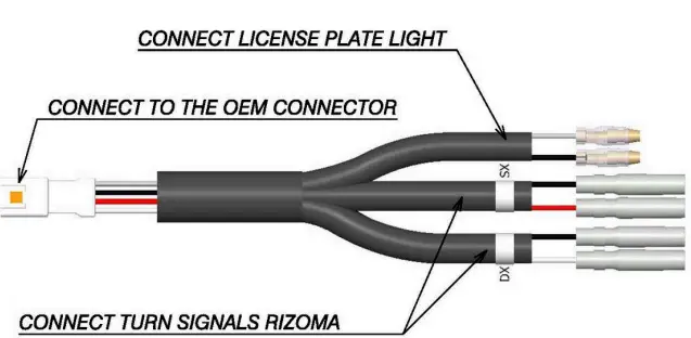 rizoma PT517 Fox Plate Holder Kit Ducati Monster-FIG21