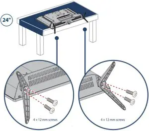 INSTALLING THE STANDS OR A WALL MOUNT