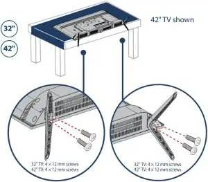 INSTALLING THE STANDS OR A WALL MOUNT