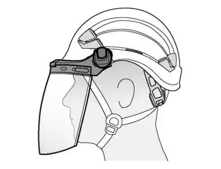 PETZL VIZEN-2 A014AA00 Face Shield Arc Flash - Figure 1