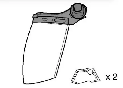 PETZL VIZEN-2 A014AA00 Face Shield Arc Flash