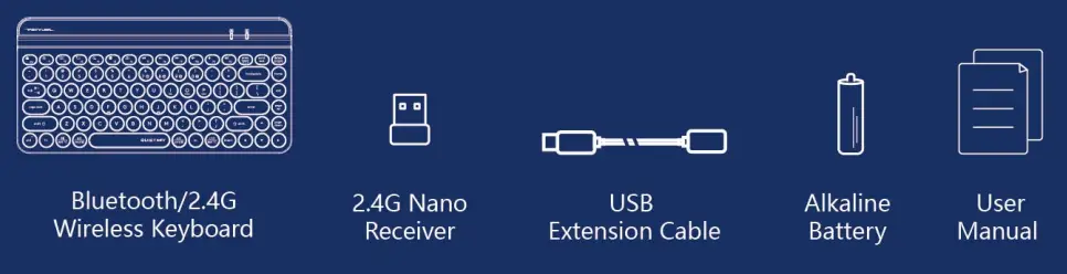 A4TECH FBK30 Bluetooth and 2.4G Wireless Keyboard - fig