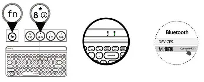 A4TECH FBK30 Bluetooth and 2.4G Wireless Keyboard - fig7