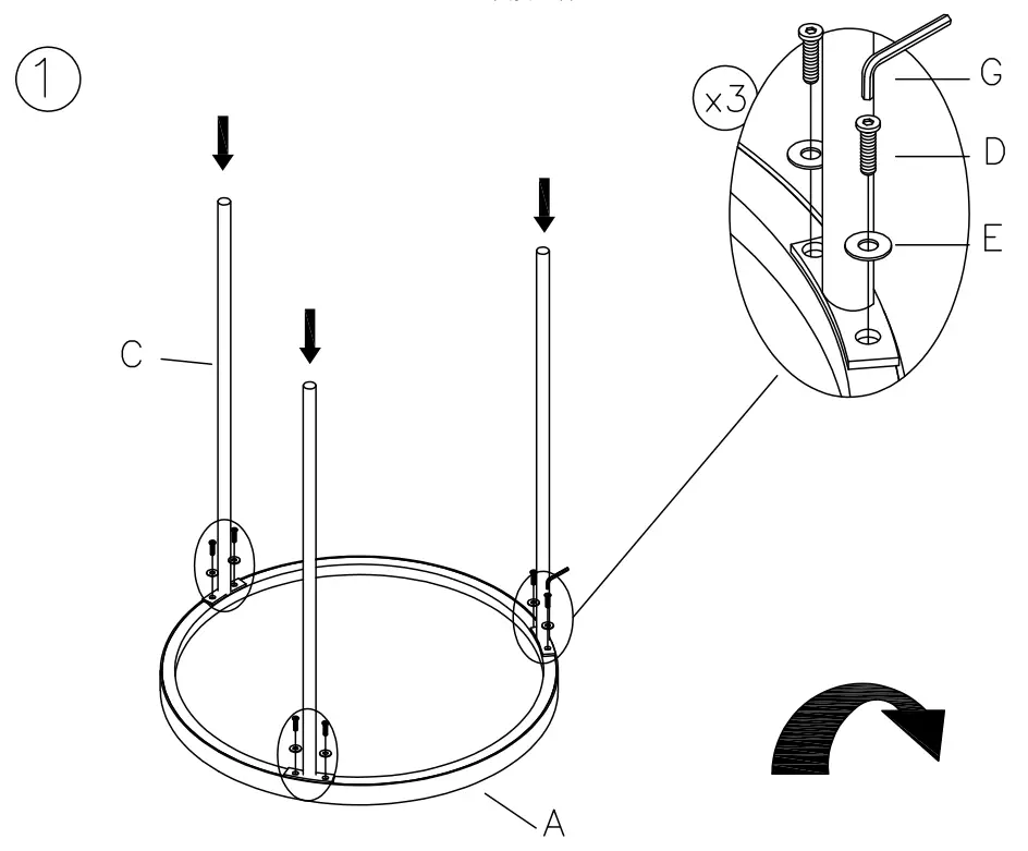 ASHLEY A4000048 Room Majaci Accent Table - Figure 2