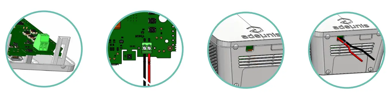 Cabling Digital Input 2 via the terminal block