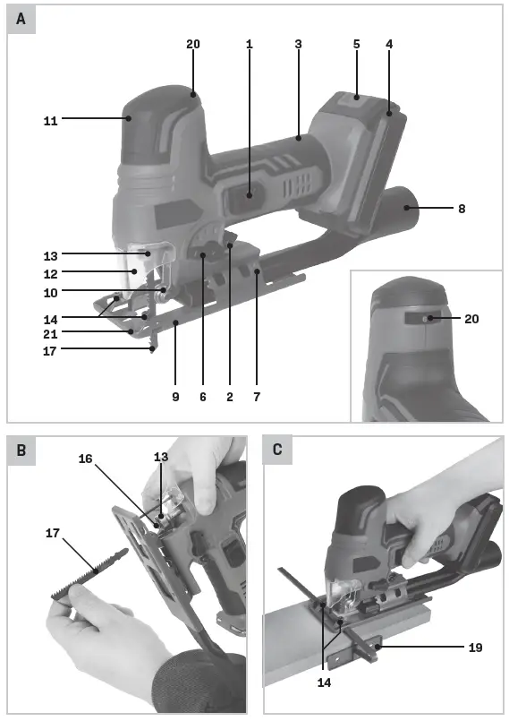 VONROC JS504DC Pendulum Jigsaw 1