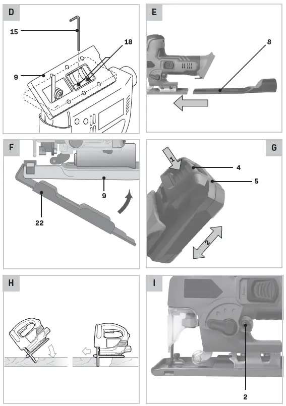 VONROC JS504DC Pendulum Jigsaw 2