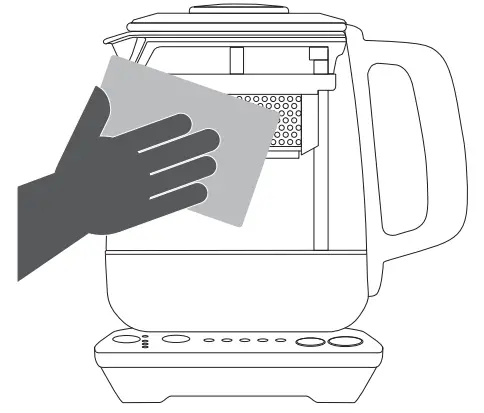 Sage BTM700 Tea Maker Compact - damp cloth to clean