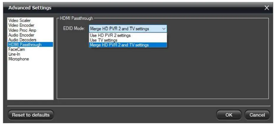 Hauppauge Capture Application - HDMI Passthrough