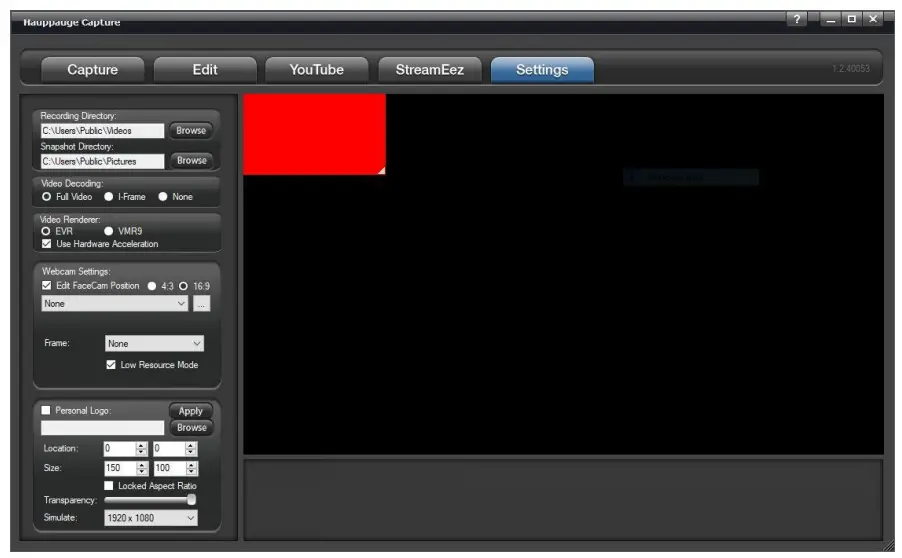 Hauppauge Capture Application - Webcam