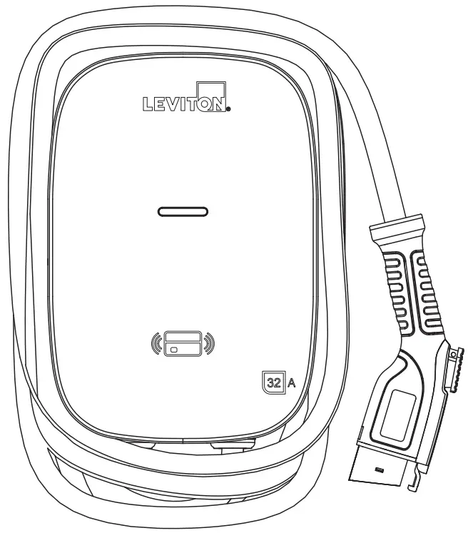 LEVITON EV320 evr green Electric Vehicle Charging Station - After charging is complete