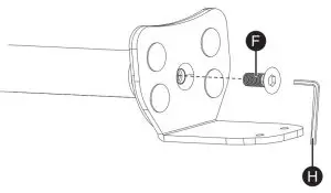 FIG 10 Attaching your monitor mount to a desktop edge