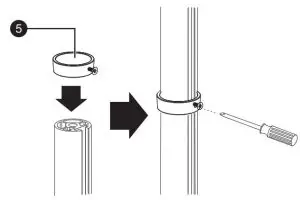 FIG 18 Attaching the monitor support arms