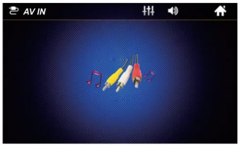 UNITOPSCI 9601 MP5 and FM Receiver 7.0Inch TFT LCD Instruction Manual - AV IN