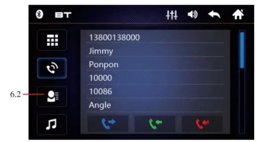 UNITOPSCI 9601 MP5 and FM Receiver 7.0Inch TFT LCD Instruction Manual - Click into contact interface