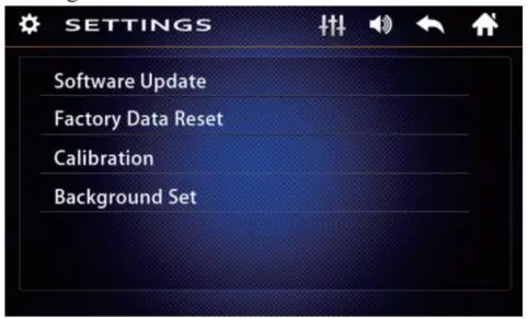 UNITOPSCI 9601 MP5 and FM Receiver 7.0Inch TFT LCD Instruction Manual - other Setting interface