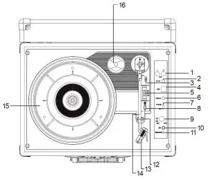 FENTON RP115 Series Record Player Briefcase-OVERVIEW