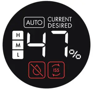 BONECO U250 Digital Cool Mist Humidifier--------INDICATORS ON THE DISPLAY