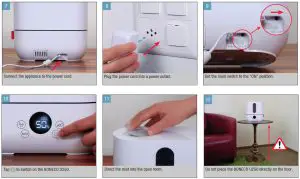 BONECO U250 Digital Cool Mist Humidifier--------STARTING UG OFF