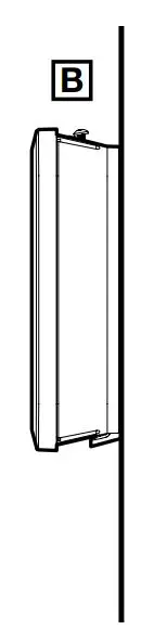 STELPRO ST252NP Non-Programmable Electronic Thermostat Owner’s Manual - Tighten the screw at the top of the thermostat [B] to hold it in place securely