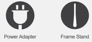 Aluratek ADPFD10F 10 Inch Digital Photo Frame - Package Contents