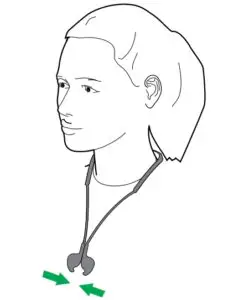 Using the magnetic earbuds