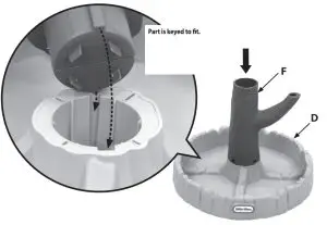 little tikes 651342M Magic Flower Water - Part is keyed to fit