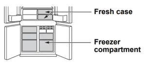 SHARP SJ FX79T 4 Door Refrigerator - Storing food 4