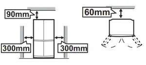 SHARP SJ FX79T 4 Door Refrigerator - power