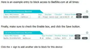 Setting up a Blacklist Fig 1