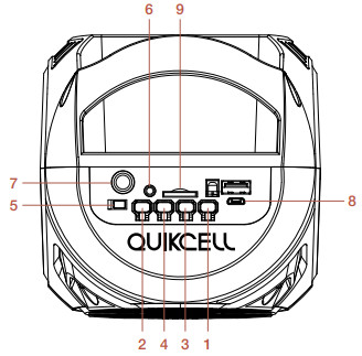 QUIKCELL ZQS1419 Wireless Party Speaker- HEADPHONE CONTROLS
