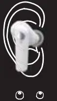 AirVibes Pro Earbuds V40059W User Manuals 6 Wearing Your AirVibes Pro Earphones