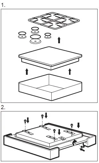 AEG HGB64400SM 60cm Slimline Gas Hob fig 5