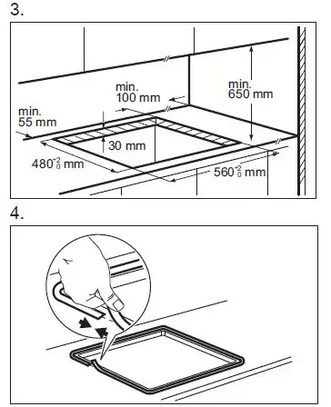 AEG HGB64400SM 60cm Slimline Gas Hob fig 6