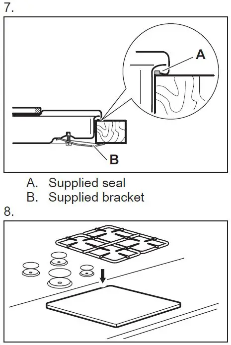 AEG HGB64400SM 60cm Slimline Gas Hob fig 8