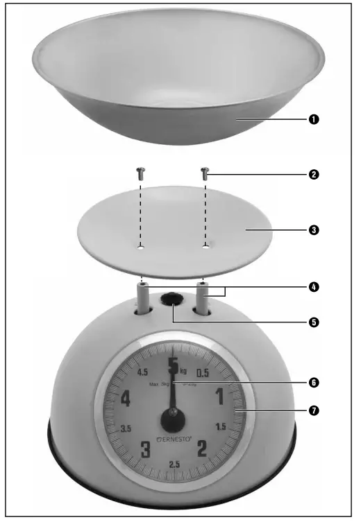 ERNESTO EKWC 5 A2 Traditional Kitchen Scales - parts