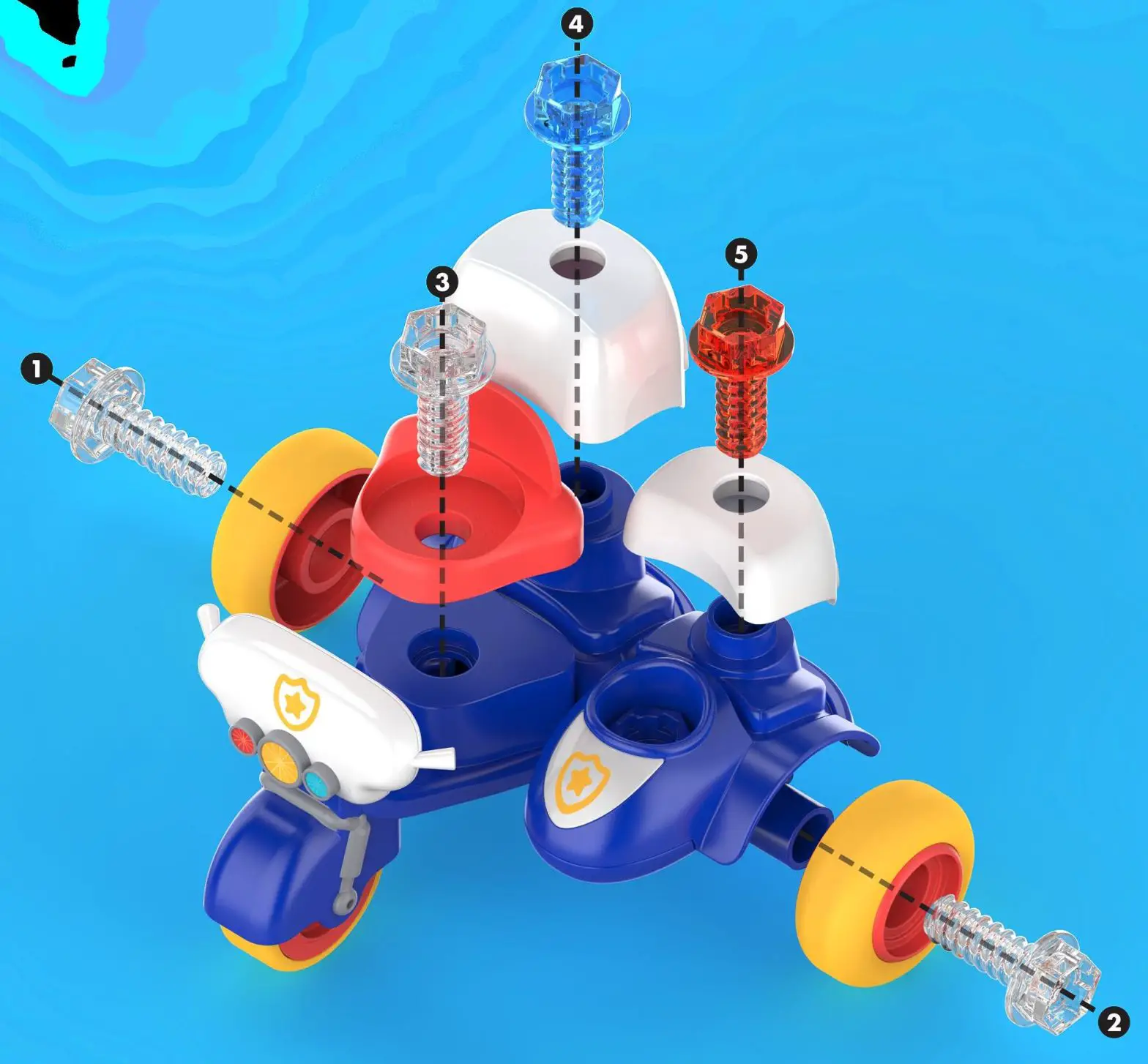 Educational Insights EI 4190 Police Motorcycle - Build