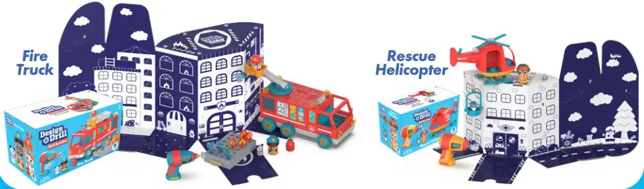 Educational Insights EI 4190 Police Motorcycle - Keep on Building, Buddies