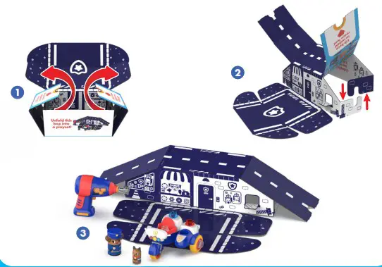 Educational Insights EI 4190 Police Motorcycle - Reversible Box