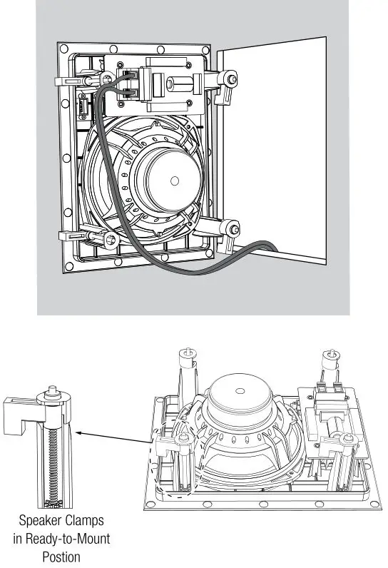 JBL Arena 6IW - Connect the speaker to the amplifier