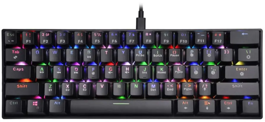 HENGSHANG TK 10 61 Keys Mechanical Gaming Keyboard-