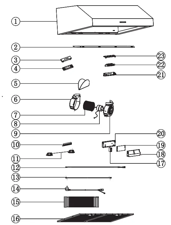 COSMO UMC Series UMC30 Under Cabinet Range Hood - information