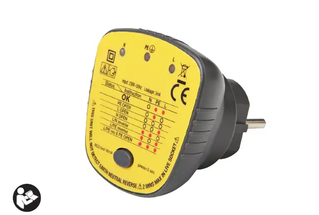 Anslut 405-058 Wall Socket Tester Instruction Manual Anslut 405-058 Wall Socket Tester Instruction Manual