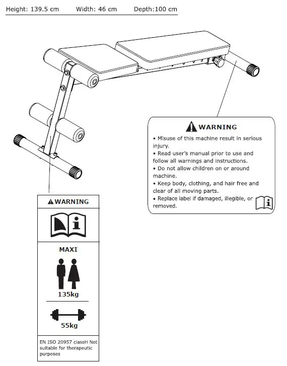 COSTWAY SP37731 Weight Bench fig 1